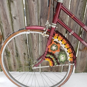 Flower Bike Skirt/Dress Guard Bicycle Skirt/Dress Guard Bike Spoke Guard image 7