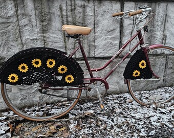 Rear Wheel Sunflower Bike Skirt/dress Guard Bicycle Skirt