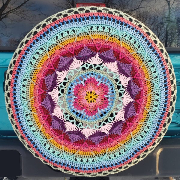 Sophie's Garden Crochet Spare Tire Cover