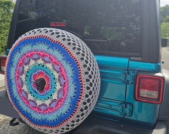 Sophie's Garden Crochet Spare Tire Cover
