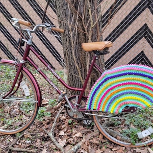 Rear Wheel Small Tulips Bike Skirt/Dress Guard Bicycle Skirt/Dress Guard Bike Spoke Guard image 4
