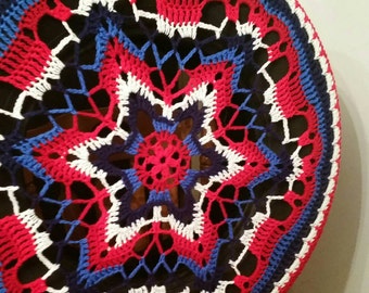 Kaleidoscope Crochet Spare Tire Cover