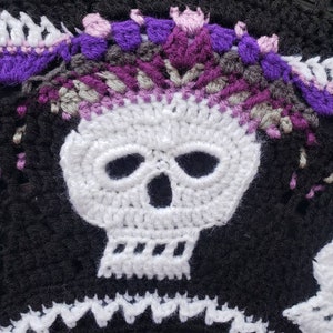 Skulls Crochet Spare Tire Cover image 9