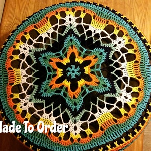 Kaleidoscope Crochet Spare Tire Cover