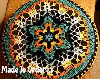 Kaleidoscope Crochet Spare Tire Cover