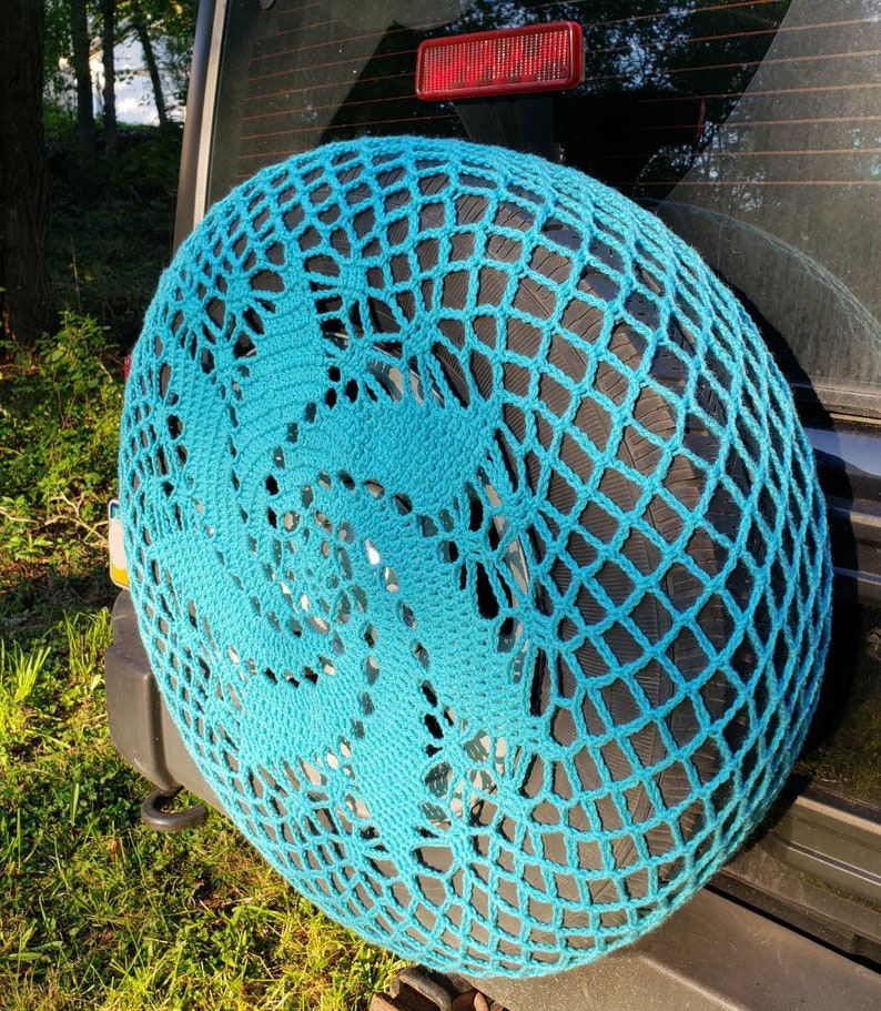 Spiral Crochet Spare Tire Cover image 4