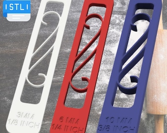 Medidores de masa imprimibles en 3D - Archivos STL, 3 tamaños (Descarga digital)