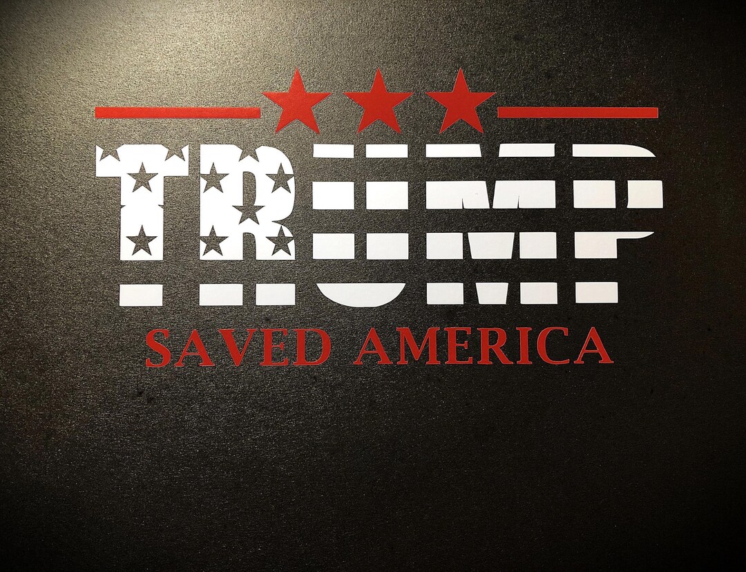 Trump 2024 Decal, Trump Won 2024 Sticker, Trump Saved America Decal