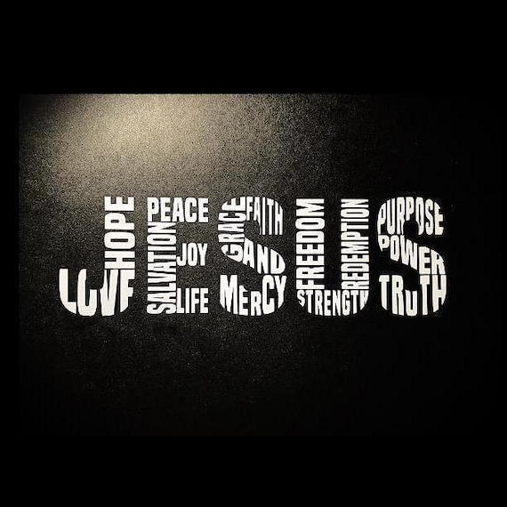 Jesus Decal, Christian Car Sticker, Jesus Sticker, Jesus Car Decal, Christian Sticker, Jesus Bumper Sticker