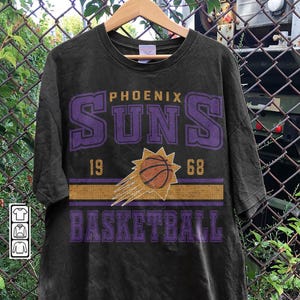 Phoenix Basketball Vintage Sweatshirt, Sonnen Retro Shirt, Geschenk für Fan Sonnen Weihnachten, Sonnen Basketball 90er Jahre Grahphic Tee