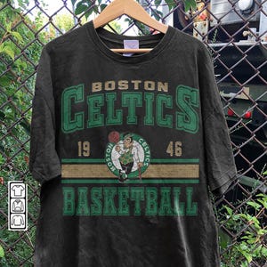Boston Basketball Vintage Sweatshirt, Celtics Retro Shirt, Gift For Fan Boston Christmas, Boston Basketball 90s Grahphic Tee