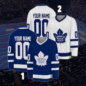 Personalized Toronto Maple Leafs Hockey Jersey, Jersey For Men, Fan Hockey Jersey, Custom Name Number Gift for Sport Fan