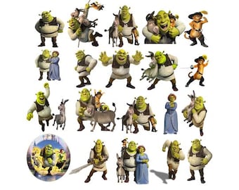 Shrek, Shrek Png File, Png Bundle, Vector, Cricut, Silhouette, Cut Files, Digital Download, Instant Download, vector file Png File, Shrek