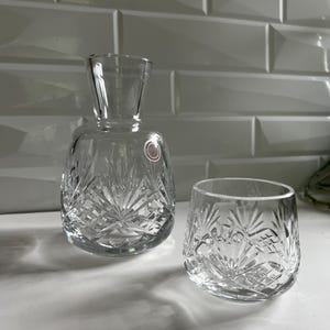 Crystal Bedside Carafe with Cup - Poland