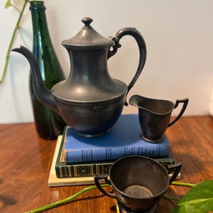 Vintage Silver Plate Tea Set - 3 Pieces