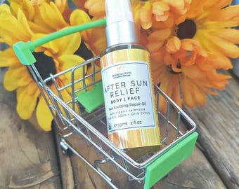 Organic Calendula After Sun Relief Oil | Vitamin E, Moisturizing (2 oz)