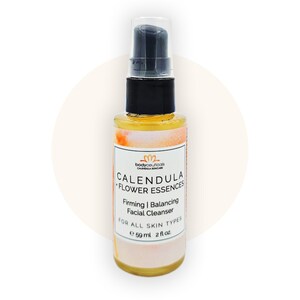 BodyCeuticals Calendula and Flower Essence Firming Balancing Facial Cleanser, Botanical Hydration Purification for All skins - 2 oz