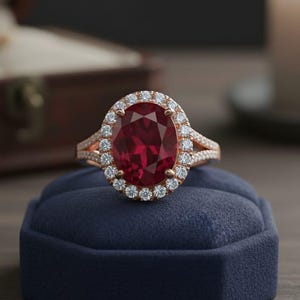 14K Gold Natural Ruby Ring / Genuine Ruby Ring Available in Gold, Rose Gold and White Gold / July Birthstone / Tiny Proposal Ring Jewelry