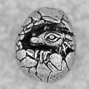 Green Girl Studios Dragon Baby Pewter Bead