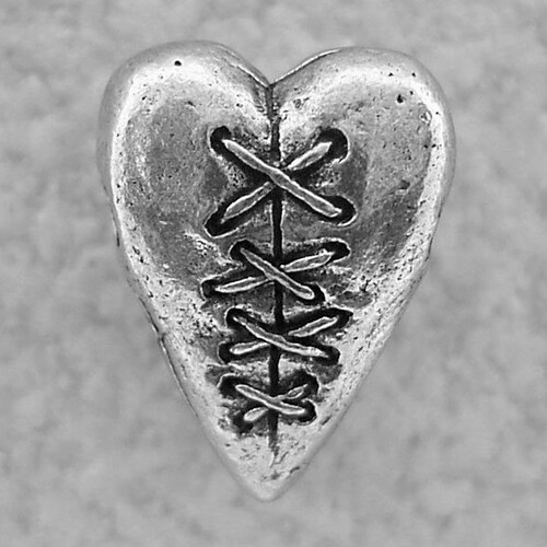 Green Girl Studios Pewter Woodland Scene Bead Etsy