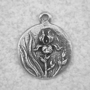 Green Girl Studios Iris Wisdom Pewter Pendant