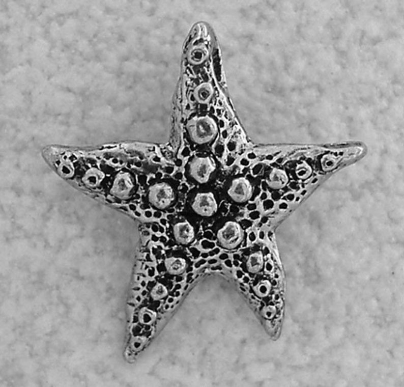 Green Girl Studios Starfish Wish Pewter Pendant image 1