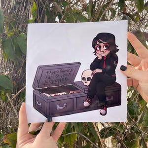 My Chemical Romance: Tre skål för söt hämnd Gerard Way fanart-målning