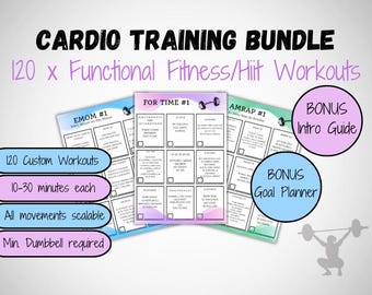120 Cardio HIIT Workouts: Functional Fitness Training (Digital Download)