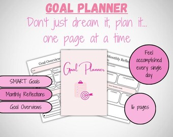 Doelplannerbundel 2025: SMART-kit voor doelen stellen (afdrukbaar pdf-bestand)