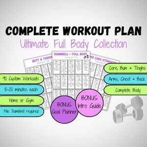 Dumbbell Home Workout Plan: Full Body Fitness (PDF Download)