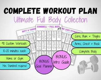 Dumbbell Home Workout Plan: Full Body Fitness (PDF Download)