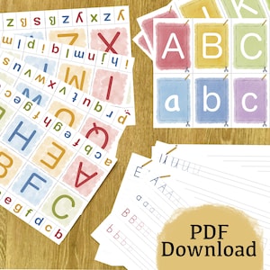 Aprenda ABC - Programa de 3 etapas - Pré-escola e crianças pequenas - Download instantâneo de PDF -