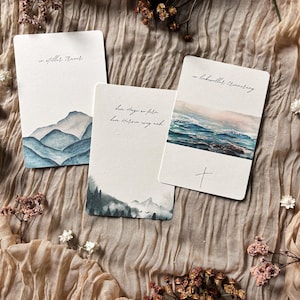 Gentle Comfort – 3er Set Trauerkarten, Kondolenzkarten für den Verlust, Mitfühlende Karten für die Trauer