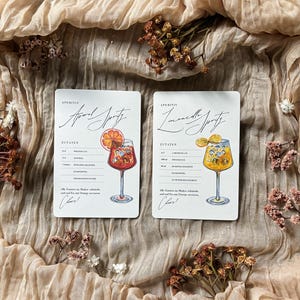 Sip and Celebrate – Aperitif-Grußkarten, Limoncello & Aperol Spritz Karten, Karten für Cocktail-Liebhaber und Partys