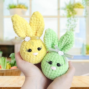 Crochet PATTERN Easter bunny, Amigurumi tutorial PDF in English