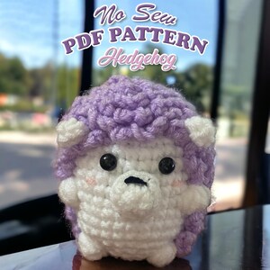 Hedgehog No Sew Crochet Pattern Set 4 in 1, Pineapple Hedgehog, Pine Hedgehog, Durian Hedgehog No Sew Crochet Pattern, Digital Downloads