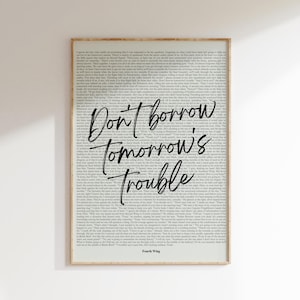 Book Quote Print, Fourth Wing Quote, Rebecca Yarros, Wall Art, Book Lover Poster, Printable