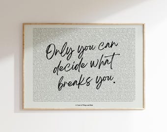 ACOTAR Wall Art Print, ACOWAF, Velaris, boekcitaten wordt afgedrukt, leesgrage poster, boekenliefhebber Art Print, digitale download, afdrukbaar