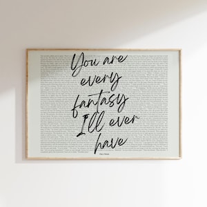 Book Quote Print, Fourth Wing Quote, Rebecca Yarros, Xaden Riorson, Onyx Storm, Wall Art, Book Lover Poster, Printable