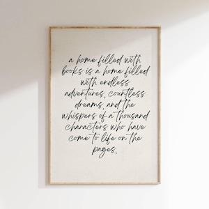 Bookish Art Print, Bookish Wall Art, Digital Printable Wall Decor, Book Lover Wall Art, Reader Art Print, Book Poster, Book Quote