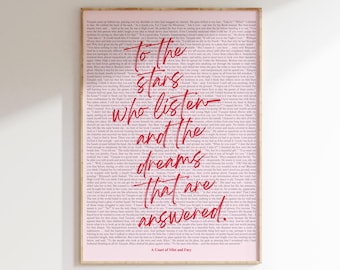 ACOTAR Wall Art Print, ACOMAF, Velaris, Book Quotes Prints, Bookish Poster, Book Lover Art Print, Digital Download, Printable