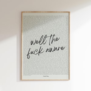 Book Quote Print, Fourth Wing Quote, Iron Flame Rebecca Yarros, Wall Art, Book Lover Poster, Digital Download, Printable