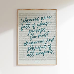 Throne of Glass Wall Art Print, Sarah J Maas, Book Quotes Art Print, Bookish Prints, Book Lover Gifts, Digital Download Printable