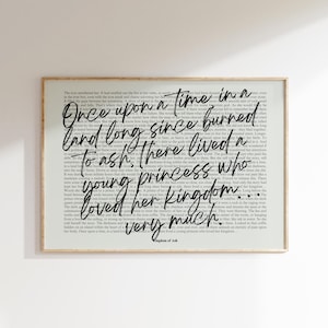 Throne of Glass Wall Art Print, Kingdom of Ash, Sarah J Maas, Once Upon A Time, Book Lover Gifts, Digital Download, Printable