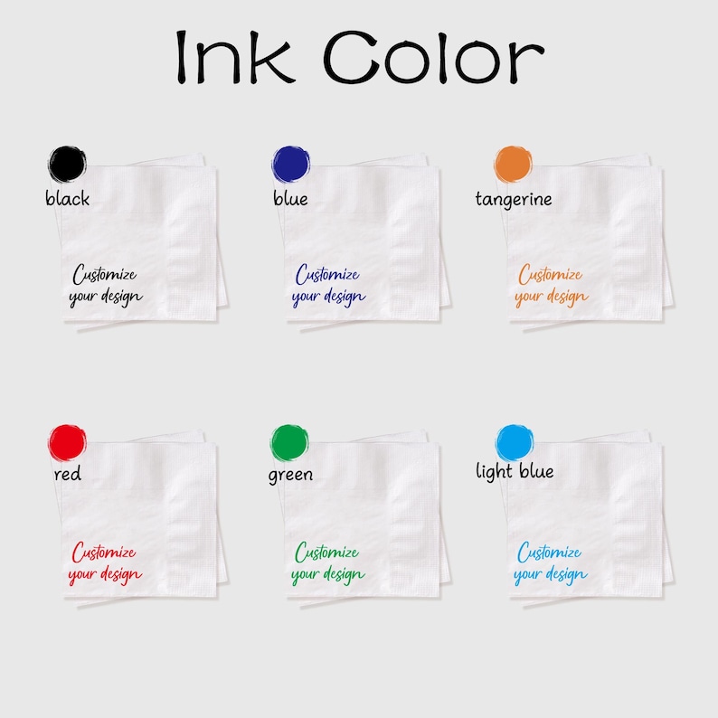 Custom Printed Napkins ,customize With Your Logo, Design or Artwork ...