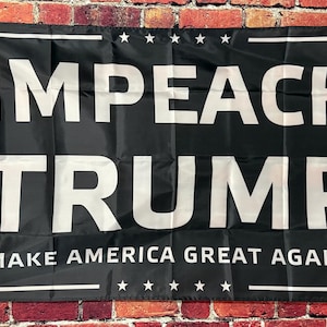 Impreach Donald Trump Useless Idiot Felon Flag FREE USA SHIPPING Liberal Democrat Save Democracy Freedom Political Sign Poster Banner 3x5&#39;