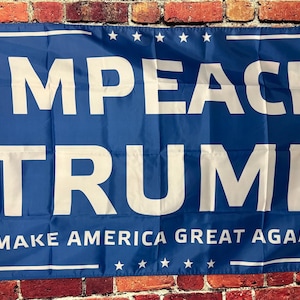 Impreach Donald Trump Useless Idiot Felon Flag FREE USA SHIPPING Liberal Democrat Save Democracy Freedom Political Sign Poster Banner 3x5&#39;