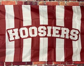 Indiana Hoosiers Football Flag FREE USA SHIP Cignetti Mendoza National Champs Playoff Freedom Man Cave Beer College Sign Poster Banner 3x5'