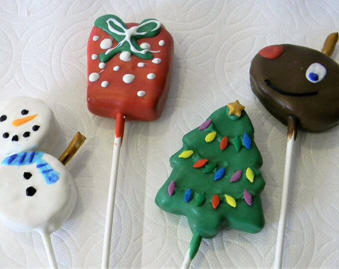 Julie's Fudge - Christmas Pops, One Pound (4 Pops of your choice)