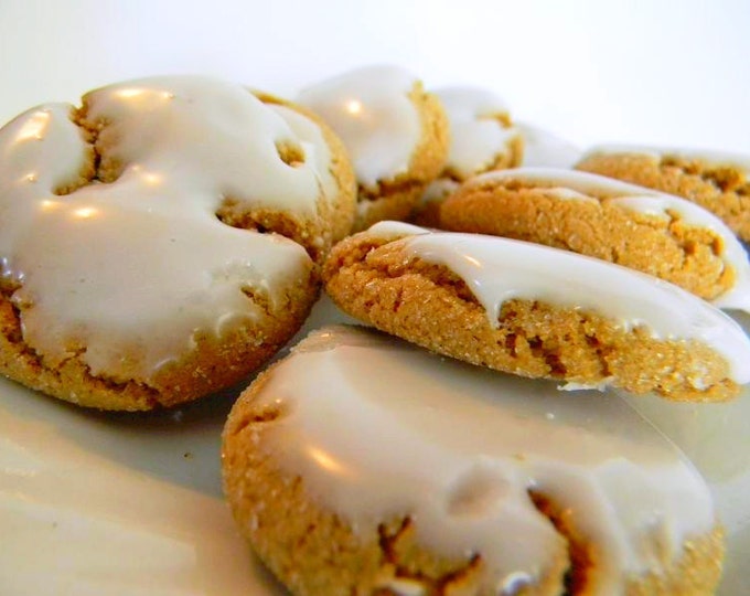 The Ultimate Iced Molasses Cookies - The Little Ones - TWO DOZEN (24 cookies)